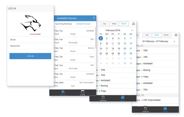 Progressive Fitness Booking App